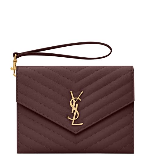 ysl zipper pouch|Women's Saint Laurent Clutches & Pouches .